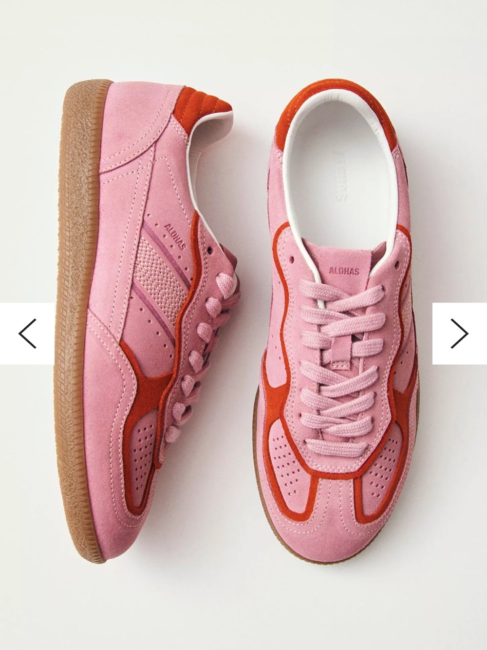 ALOHAS tb. 490 Leather Sneakers pink & red